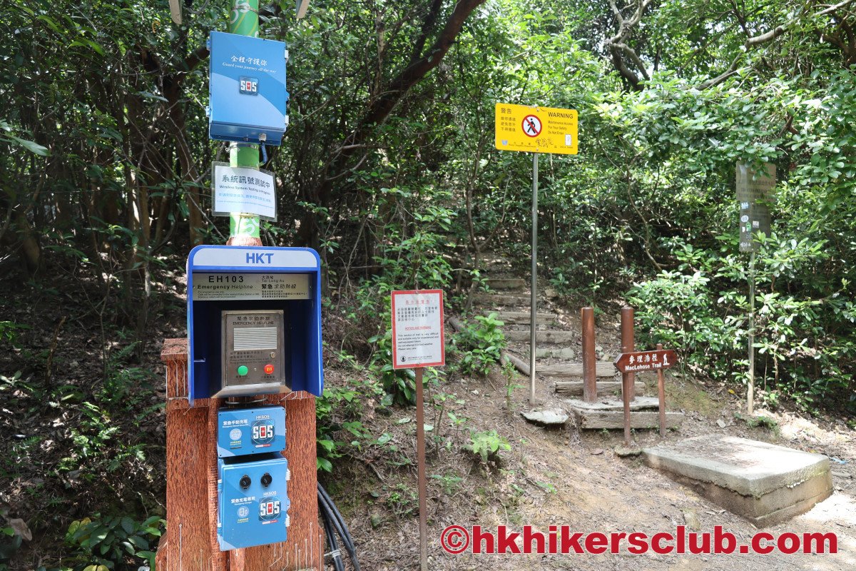 Those stairs lead up to Sharp Peak. 