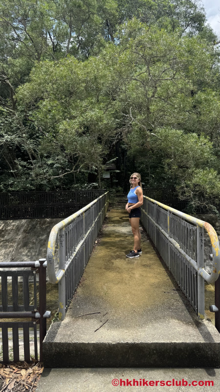 Find the little bridge (can’t miss it) to the trail