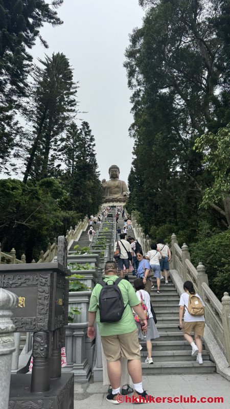 One last climb up the stairs to the Buddha 