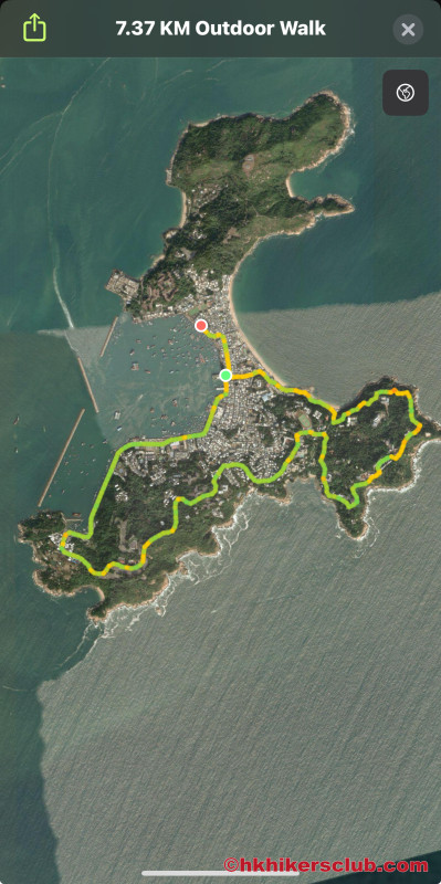 This walk to 1:45 hrs to complete although there is more trails on the island to do. 
