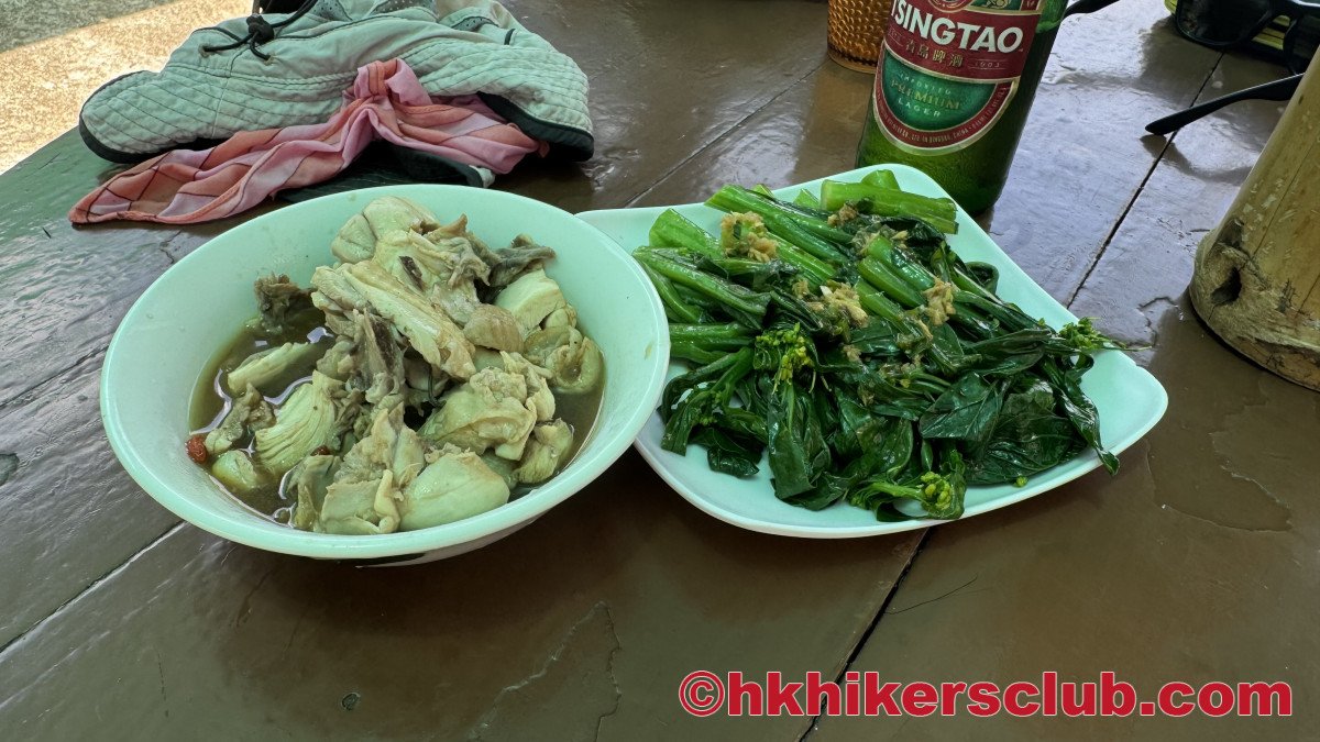 Some great Hakka food for lunch. <br>Drunken chicken, Hakka pork and veggies