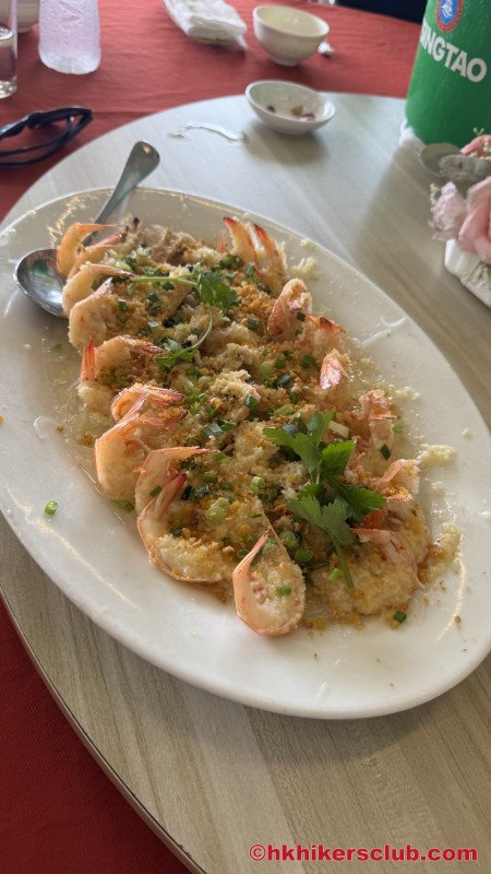 Garlic prawns 