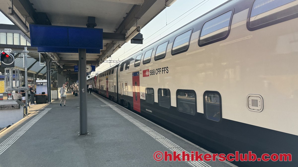 Each train car will  have a 1 or 2 on it indicating the class of ticket.