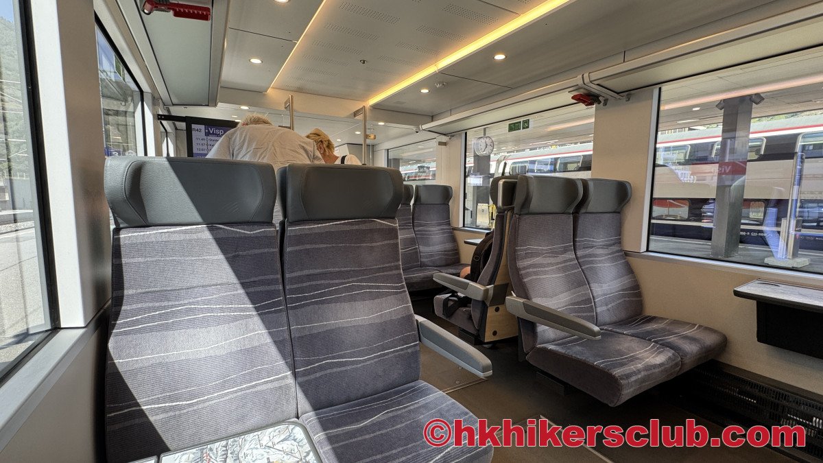 The train to Zermatt very comfortable and quiet. Be sure to check the correct car for your class of ticket.