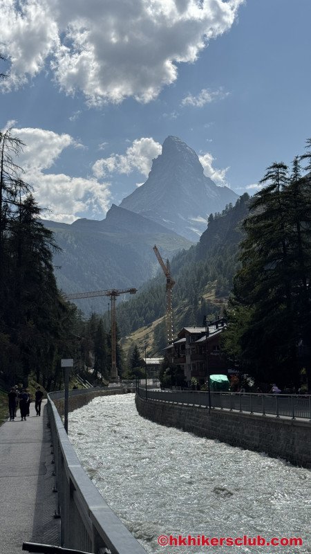 Most photographed mountain in the world. Toblerone mountain lol