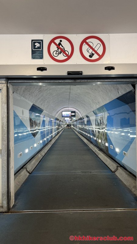Once to buy your ticket you walk to the tram