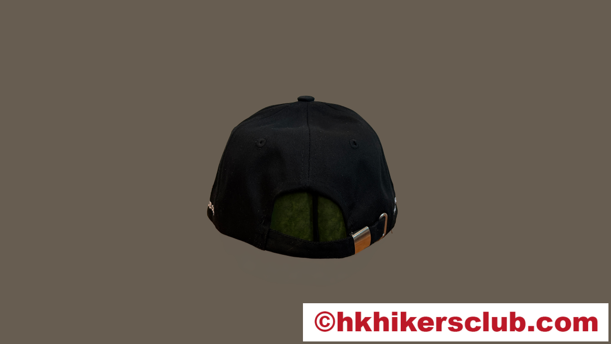 HK Hikers Club Classic Cotton Cap – Black | Outdoor & Everyday Wear thumbnail